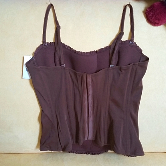 On Gossamer chocolate brown, corset size large. - Picture 4 of 8